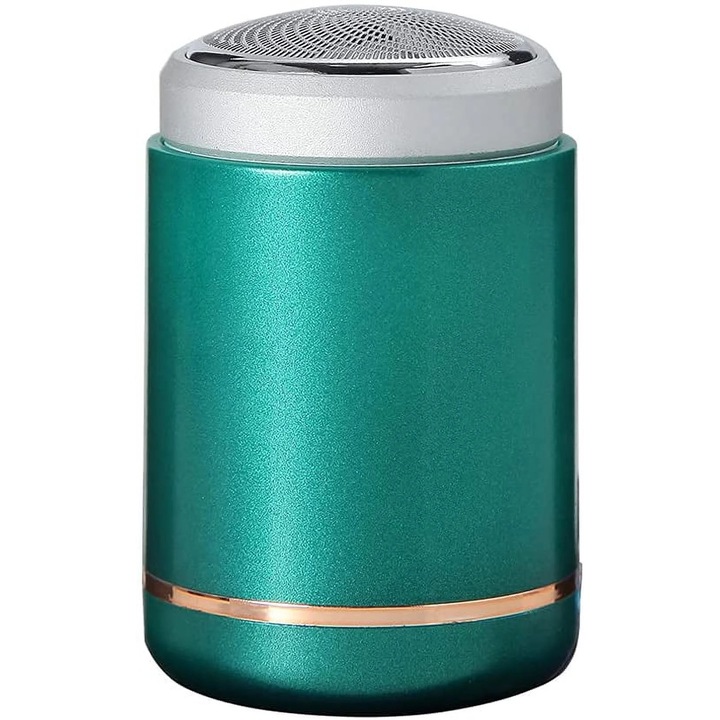 YANYXR BCS3190976 4D forgó elektromos borotva, nedves/száraz, újratölthető, LCD kijelző, 600mAh akkumulátor, USB töltés, zöld