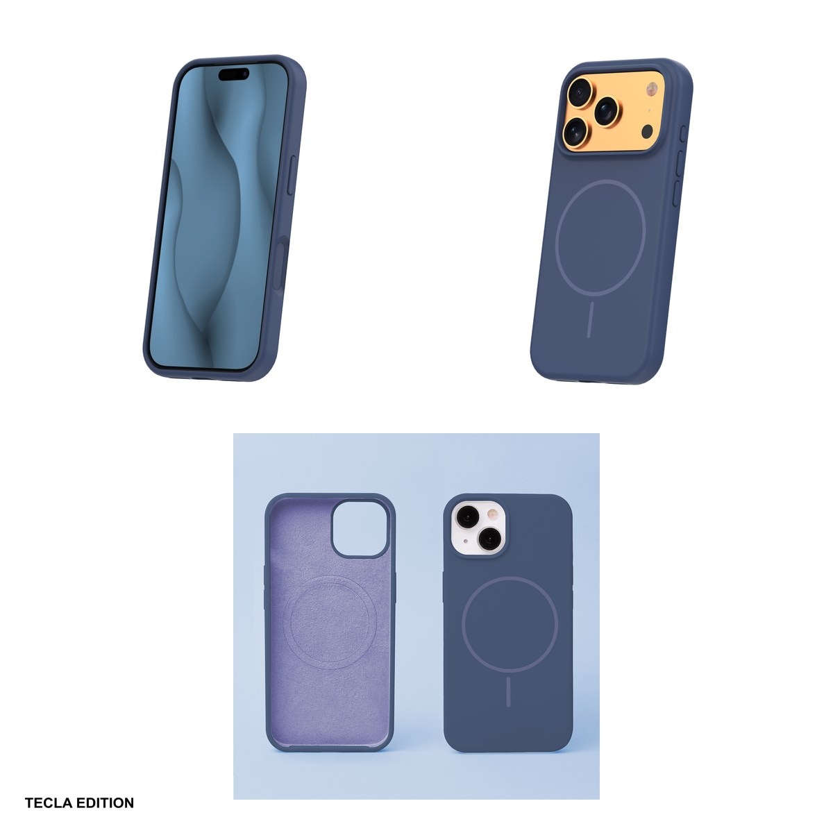 Husa Silicone Thin Mag pentru Apple iPhone 17 Pro Max, iPhone 18 Pro Max, Carcasa magnetica, Albastru