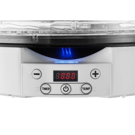 Deshidrator de alimente Concept SO2020, 500W, timer, Interval 37-70°C, tava 33 cm, 2 tavi RAW, 9 tavi, Alb