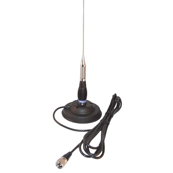 Комплект радиостанция CB PNI Escort HP6500 ASQ, RF Gain + Антена CB PNI ML100, 100cm