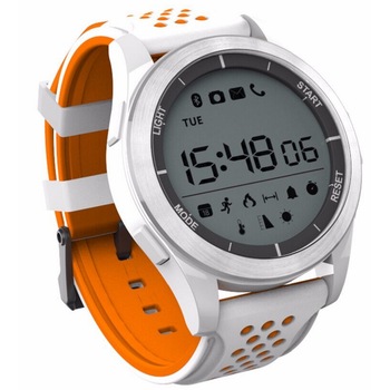 Ceas Smartwatch sport Formula 3 ,conectivitate prin bluetooth , rezistent la apa , display OLED , barometru , vibratie , culoare-portocaliu&alb Ceas Smartwatch sport Formula 3 ,conectivitate prin bluetooth , rezistent la apa , display OLED , barometru , vibratie , culoare-portocaliu&alb