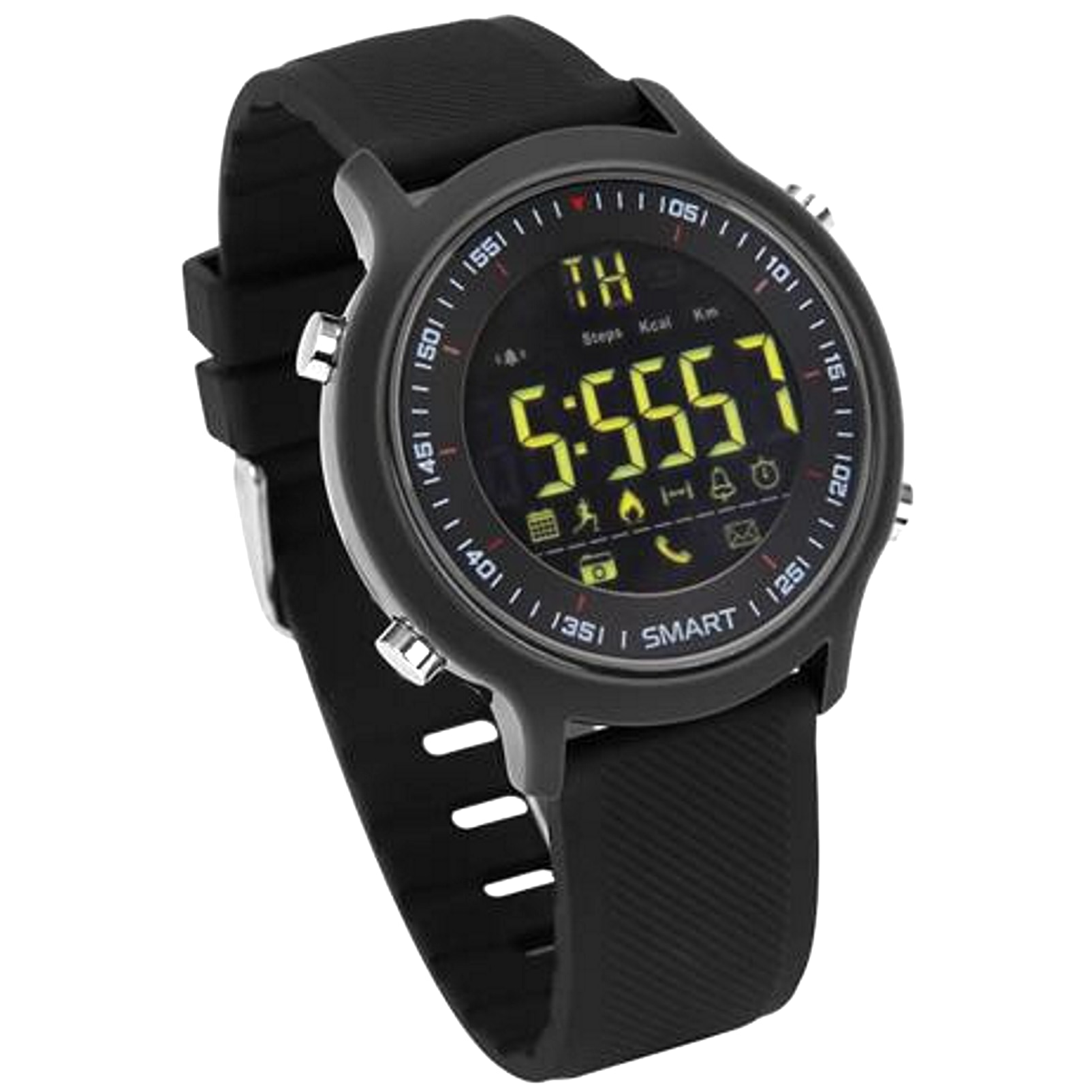 Ceas Smartwatch sport Exodus 2018 , OLED display , bluetooth 4.0 , compatibil Android / IOS, , WaterProof , Bratara : Silicon , culoare : Negru
