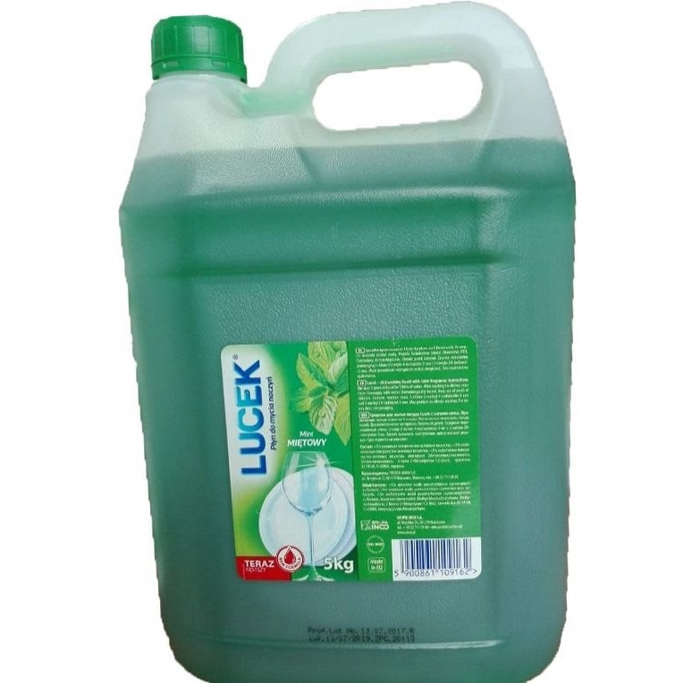 Detergent de vase Lucek Mint, 5 L