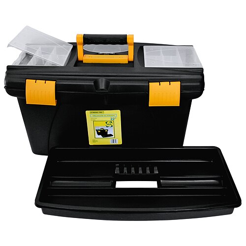 Cutie pentru scule cu organizer 56x32x29cm max 20kg - Strend Pro Negru/Rosu