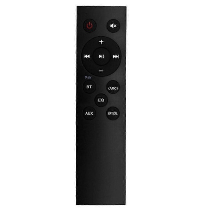 Telecomanda de inlocuire pentru soundbar Philips 5000, compatibila TAB5105/TAB5108/TAB5305/TAB5105/94/SZBYM40, model cj-k0509, negru, baterii 2xAAA