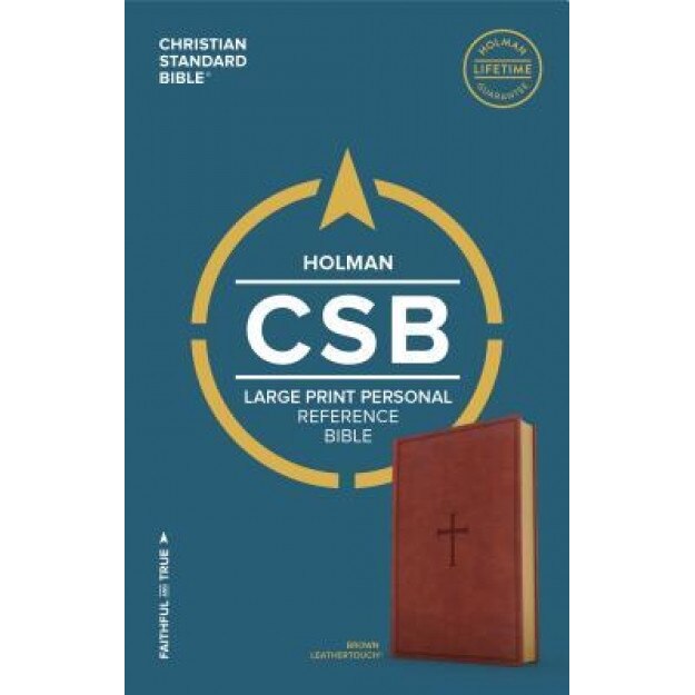 CSB Large Print Personal Size Reference Bible, Brown Leathertouch, Holman Bible Staff (Editor)