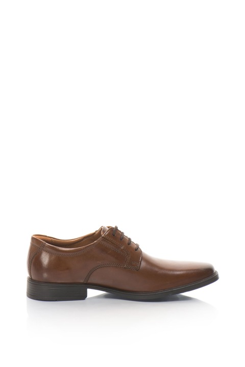 Clarks, Pantofi derby din piele Tilden, Maro, 6.5