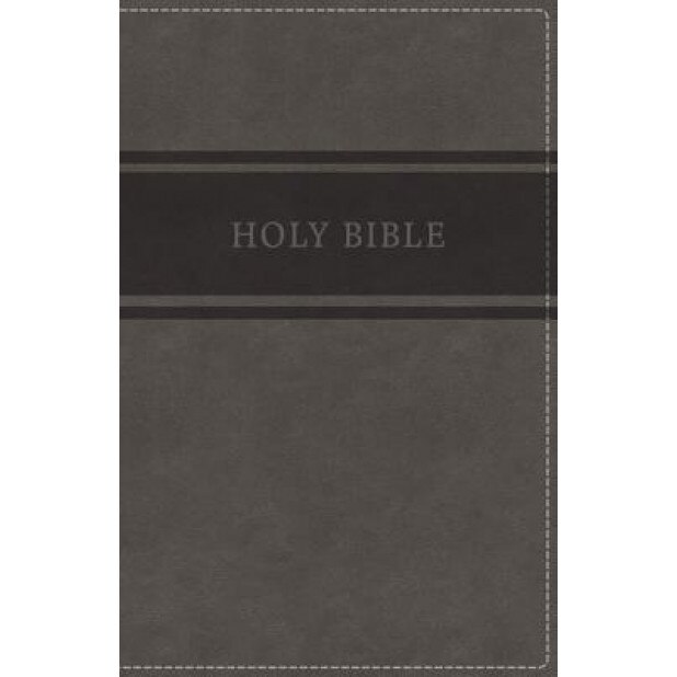 KJV, Deluxe Gift Bible, Imitation Leather, Gray, Red Letter Edition, Thomas Nelson (Author)