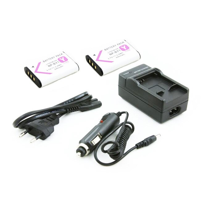 Set acumulatori reincarcabili Xrec Np-by1 + incarcator Sony Hdr-az1 Az1