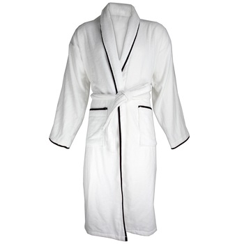 Halat baie Lux Collection, L/XL, Alb-Bleumarin, 100% bumbac Halat baie Lux Collection, L/XL, Alb-Bleumarin, 100% bumbac