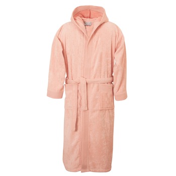 Halat baie gluga, Lux Velour Collection, L-XL, Somon, 100% bumbac Halat baie gluga, Lux Velour Collection, L-XL, Somon, 100% bumbac