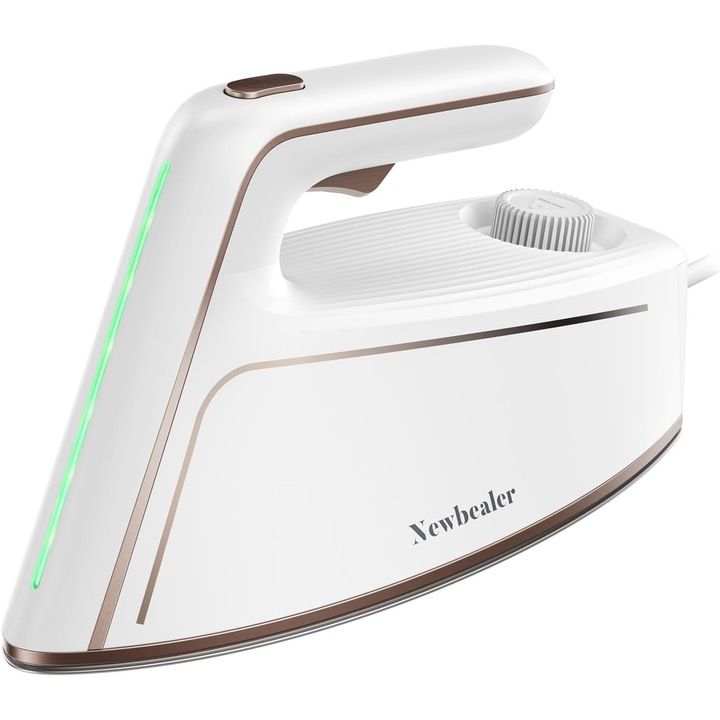 **Fier de calcat cu abur Newbealer, 1500 W, presiune abur 5 bari, debit maxim 100 g/min, rezervor apa 250 ml, talpa antiaderenta, incalzire rapida, pentru calcare eficienta a hainelor