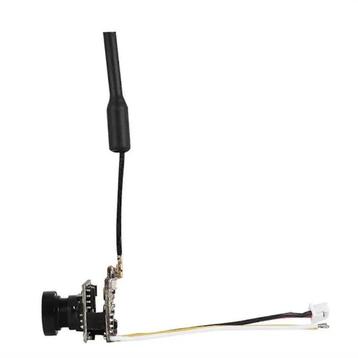 Camera FPV cu transmitator, 5.8 GHz 25 mW, 40 canale, 800TVL, NTSC/PAL comutabil, senzor 1/4" CMOS, negru