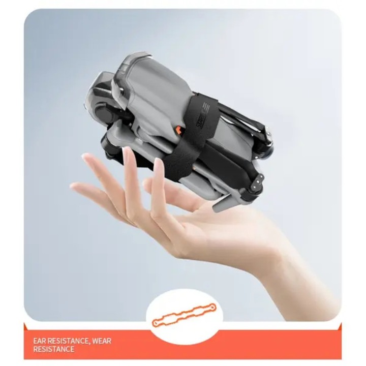 Suport de prindere elice pentru DJI Air 3, model K0544-260805-1739-FDC, din PU, negru, 32.4 x 4.9 cm