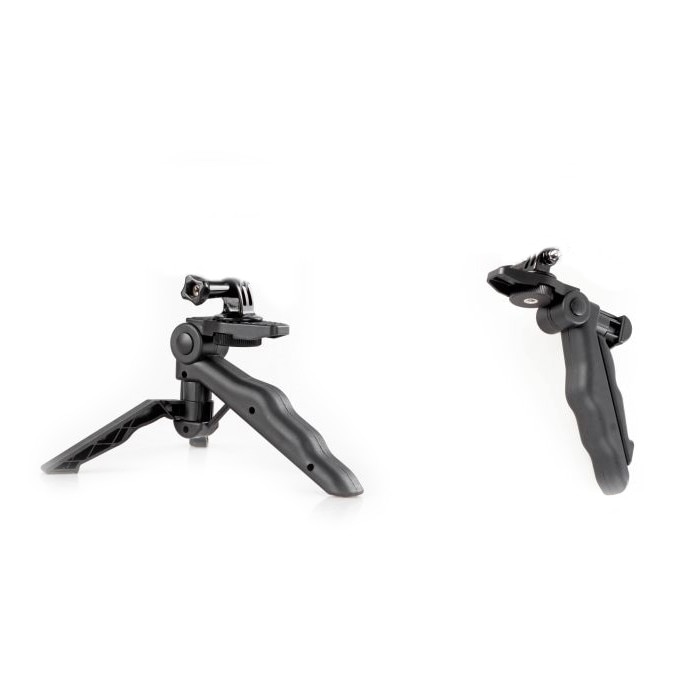 Trepied/Stabilizator GoGrip 2 in 1 XREC, pentru GoPro Hero, Negru
