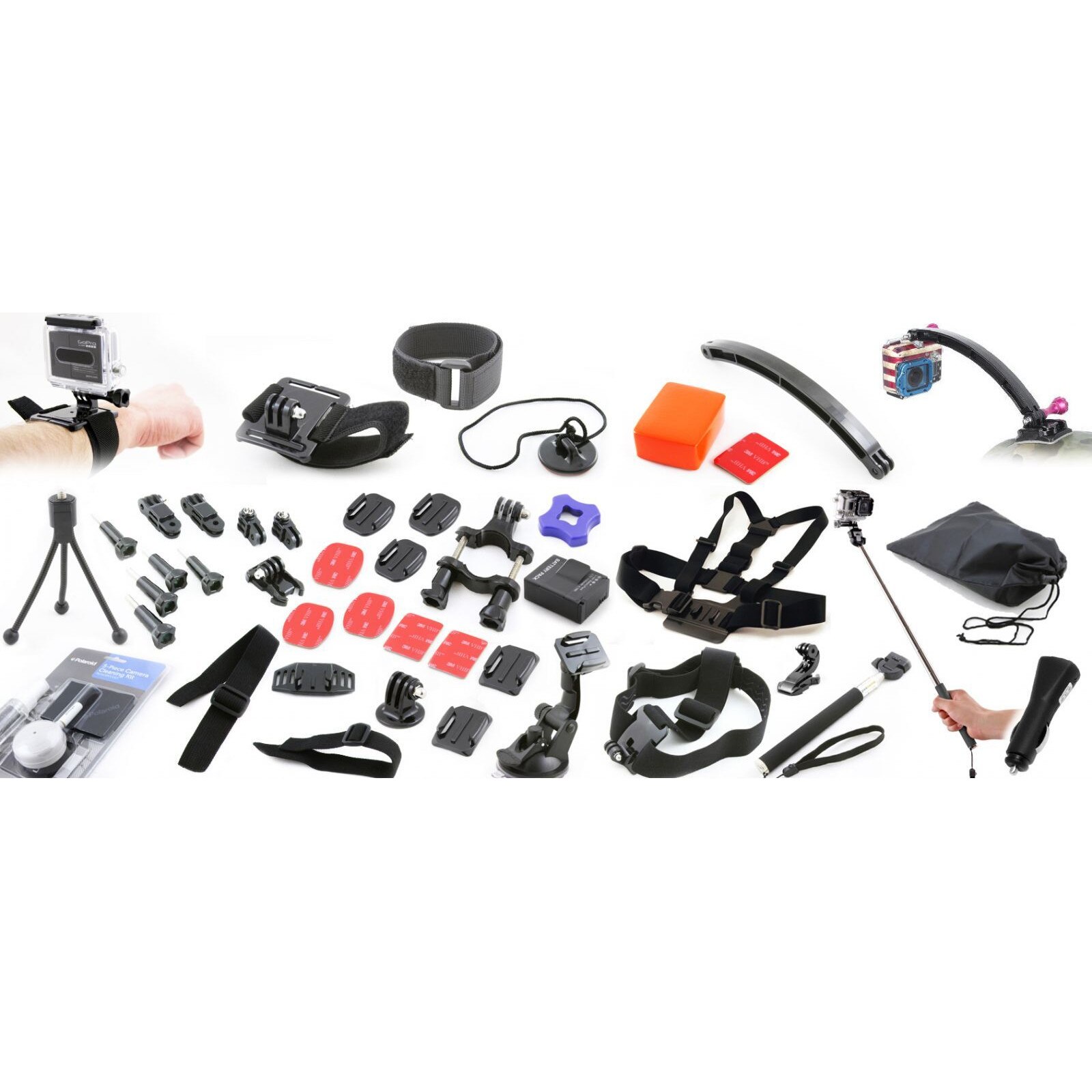 Set Accesorii Mega XREC pentru GoPro
