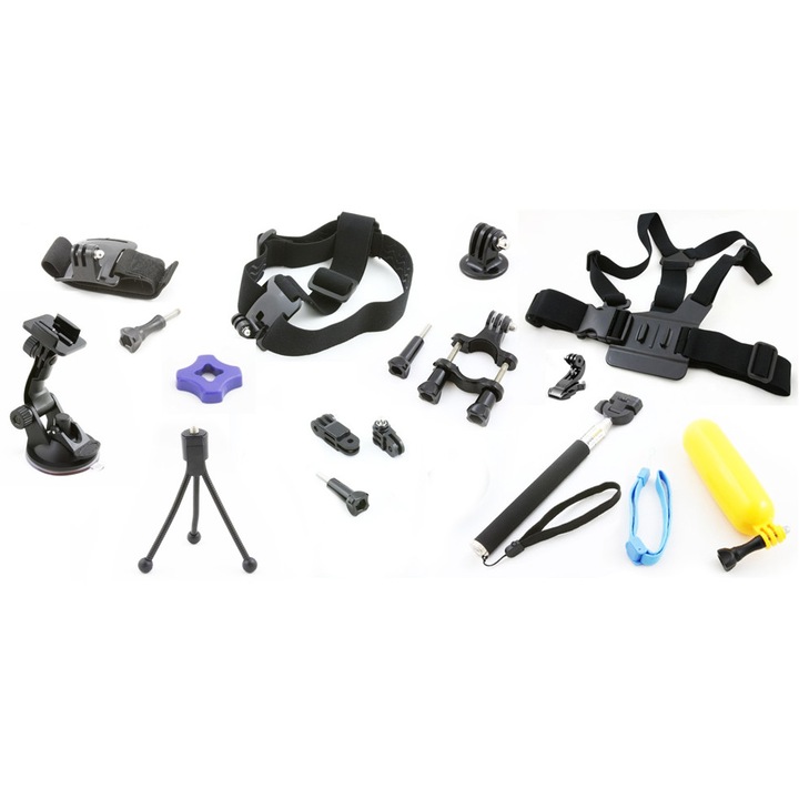 Монтажен комплект за спортни камери GoPro/SJCAM, XREC