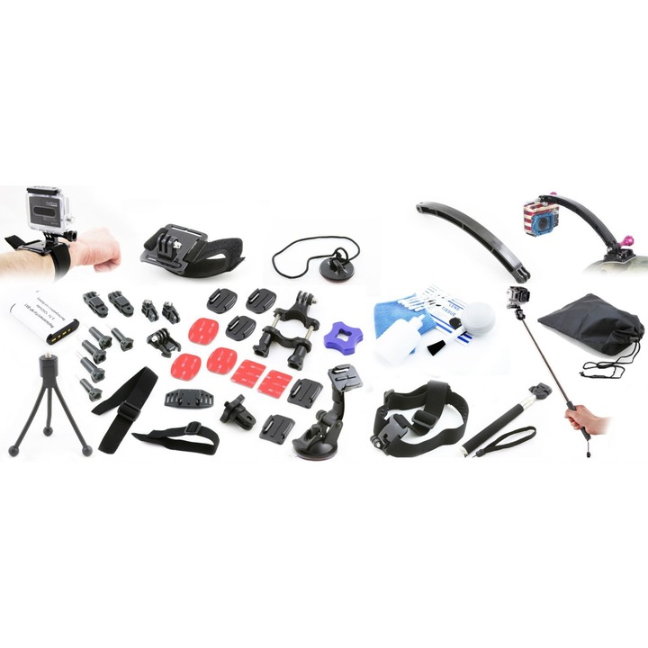 Комплект аксесоари за монтаж XREC за HDR екшън камера Sony AS10 As15 As20 As30 As30v As100v