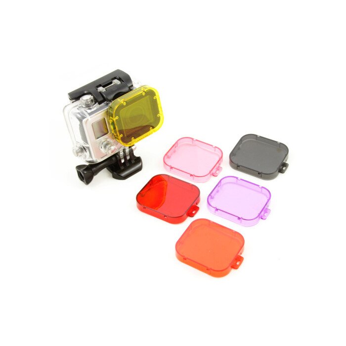 Set filtre 6in1 cu husa de protectie XREC pentru GoPro Hero 3