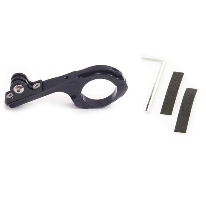 Suport bicicleta XREC, pentru GoPro/SJCAM, Aluminiu, Negru
