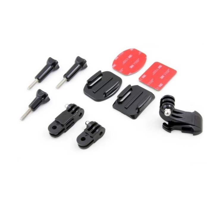 Set elemente montare XREC, pentru Hero GoPro/SJCAM, 11 buc
