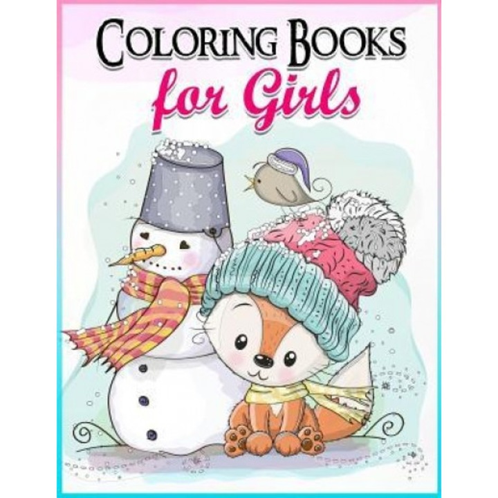 Coloring Books for Girls: Gorgeous Coloring Book for Girls: The Really Best Relaxing Colouring Book for Girls 2017 (Cute, Animal, Penguin, Panda, Coloring Books for Girls (Author)
