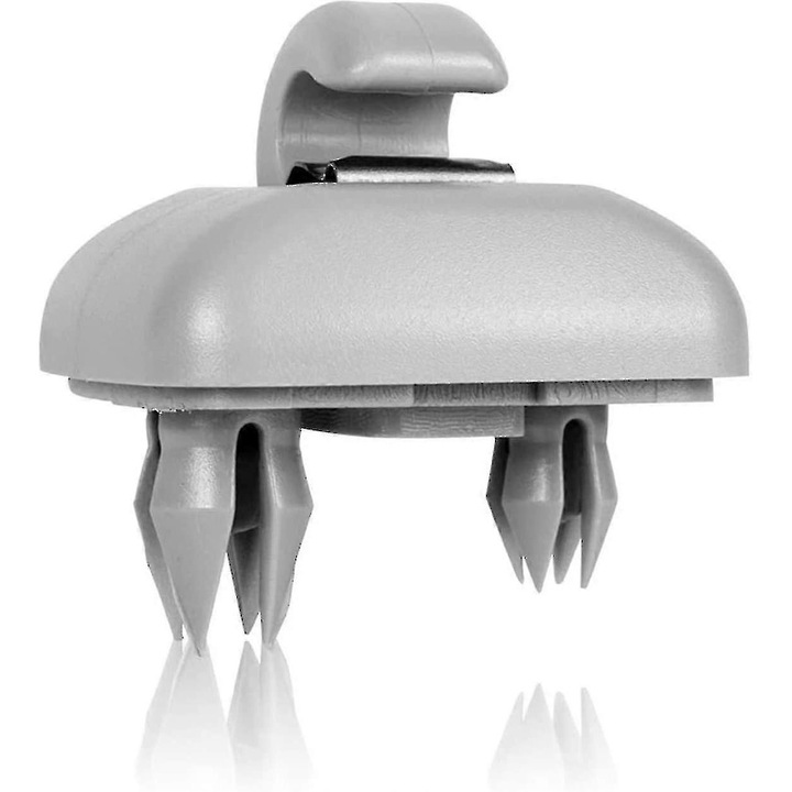 Suport clips pentru parasolar compatibil Audi A1/A3/A4/A5/Q3/Q5 (2013–2016), ABS, gri, set 2 buc, eMAG-CJ16-fr2608055037