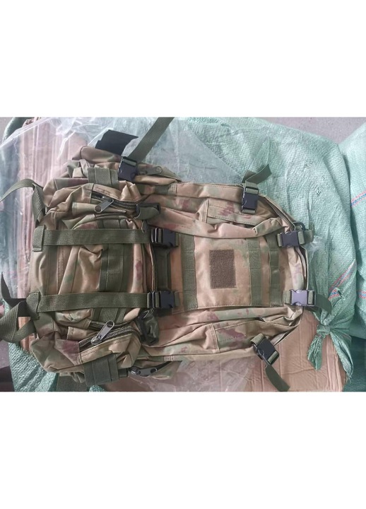 Rucsac tactic 4-in-1 din Oxford, rezistent la uzura, expandabil, panou spate curbat, 36-55 L, Ruin Green (FG)