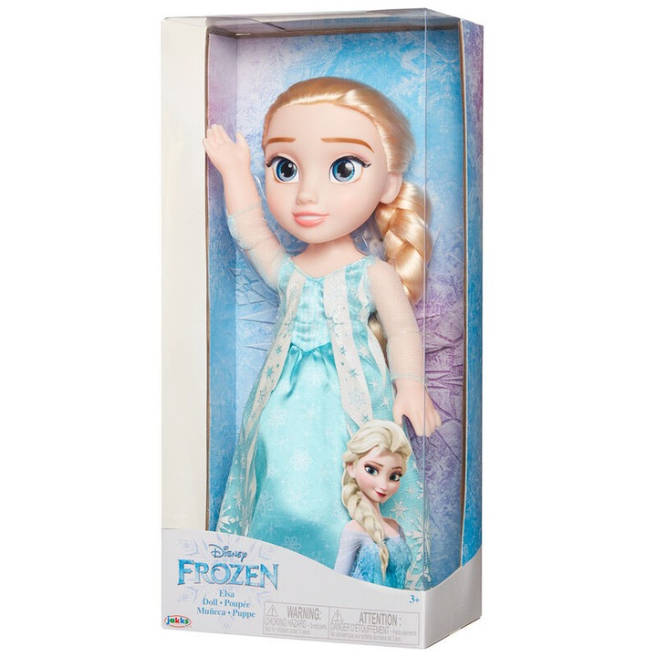 Papusa JAKKS Pacific Disney Frozen Elsa 192995204355, 38 cm, cu accesorii, multicolor