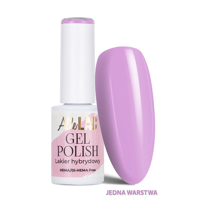 Lac hybrydowy AlleLac Purples P1 Dreamy, HEMA/Di-HEMA Free, lila, 6 g
