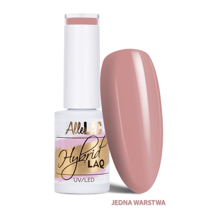 Lac de unghii semipermanent AlleLac nr. 248 Limited Edition, LED/UV, roz nude, 5 g