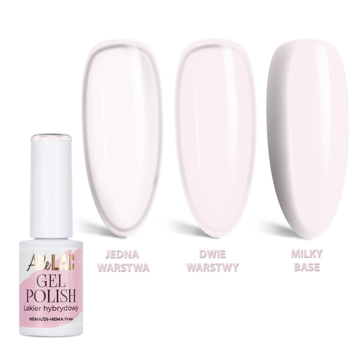 Lac gel UV/LED AlleLac Nudes N20 Soft Rose, HEMA/Di-HEMA Free, roz pal, 6 g