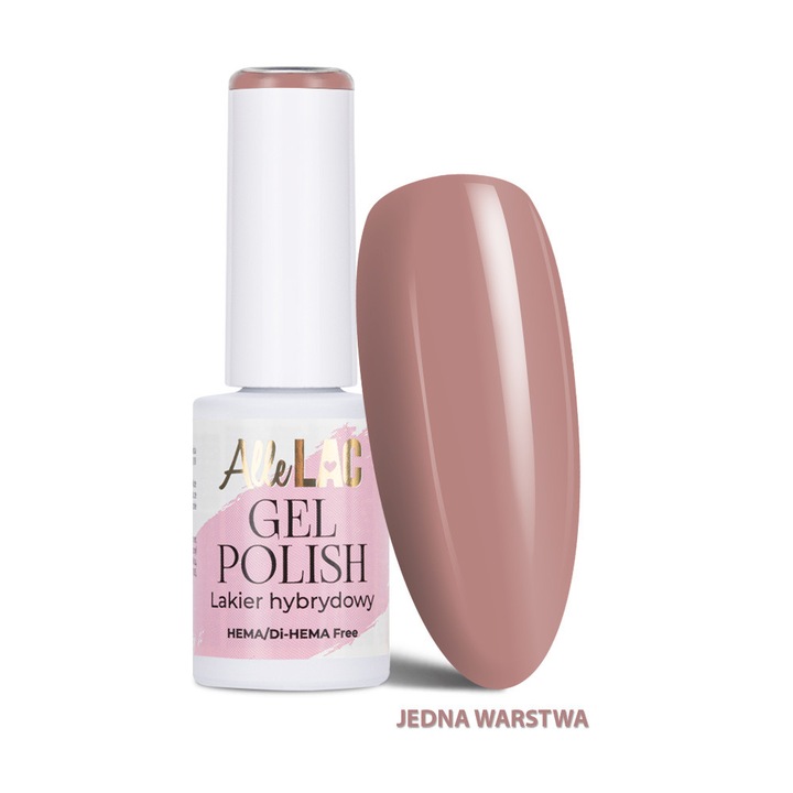 Lac de unghii gel AlleLac Browns B13, HEMA/Di-HEMA Free, caramel nude, 6 g