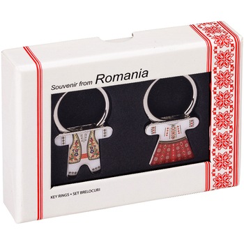 Set brelocuri, costume populare romanesti Set brelocuri, costume populare romanesti