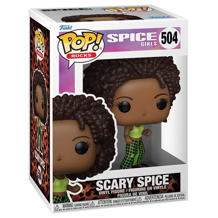 Фигурка винил Funko Pop! Rocks Scary Spice (504, FK86597), лицензирана Spice Girls, многоцветна, 9 см, в кутия с прозорец