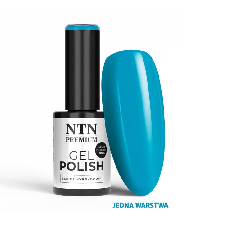 Lac gel LED/UV NTN Premium Blues Nr. 503 Limited Edition, HEMA/Di-HEMA free, turcoaz, 5 g