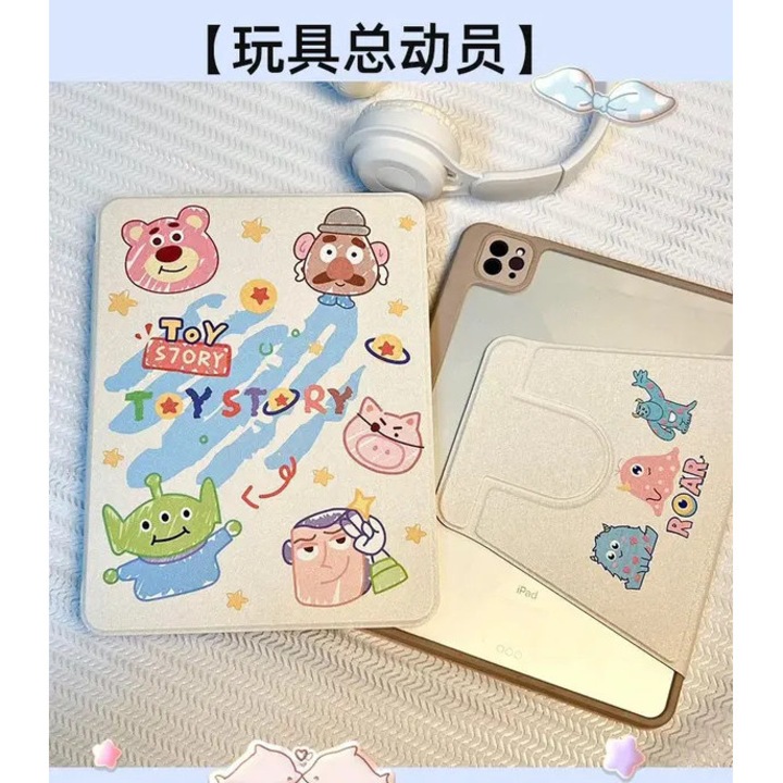 Husa pentru iPad 10 (10,9"), a 10-a generatie, model 31CJ-K0274-260805-542, design Toy Story imprimat, rigida, multicolor