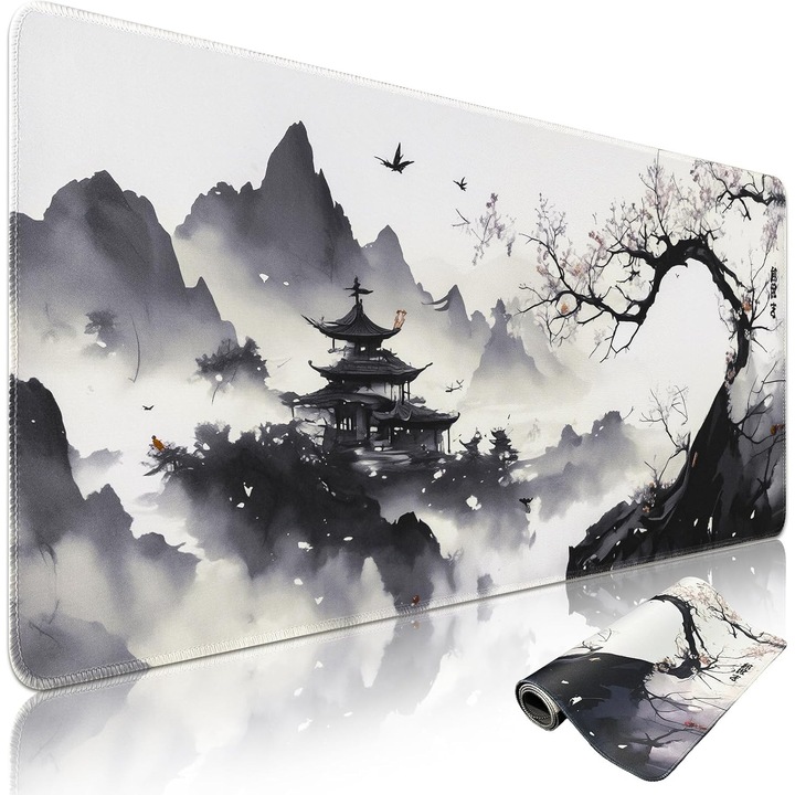 Mousepad Gaming XXL Niviy 1200x600mm, Model Cirese, Antiderapant