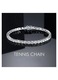 Bratara tenis aur 14K placat, zirconii, 3mm 4mm, 17cm