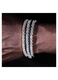 Bratara tenis aur 14K placat, zirconii, 3mm 4mm, 17cm