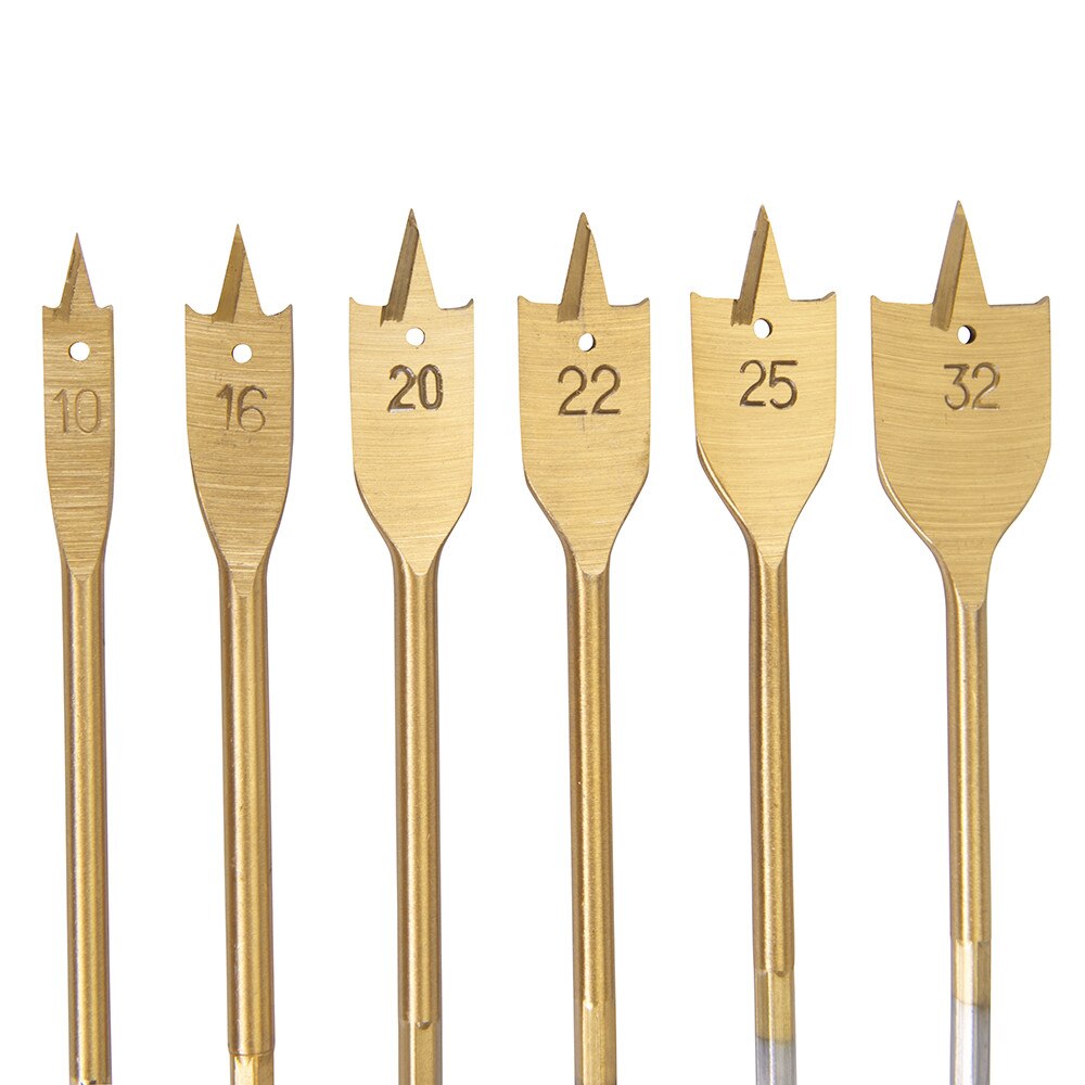 Set 6 freze lemn , placate cu titan, 10-32 mm , Silverline