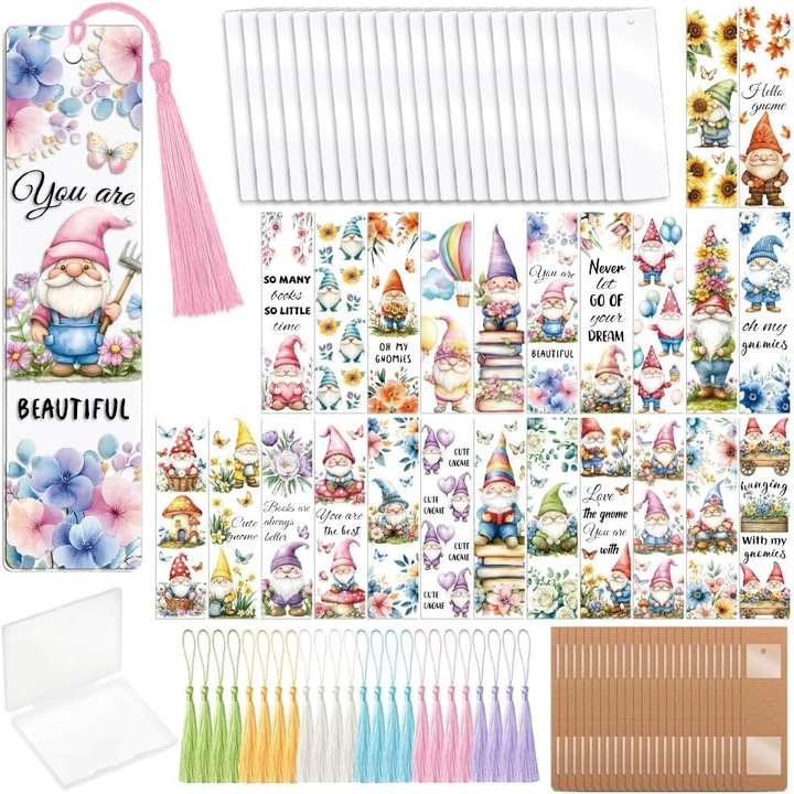 Kit 121 Piese Semne de Carte UV DTF Peacoblue - Acrilice DIY