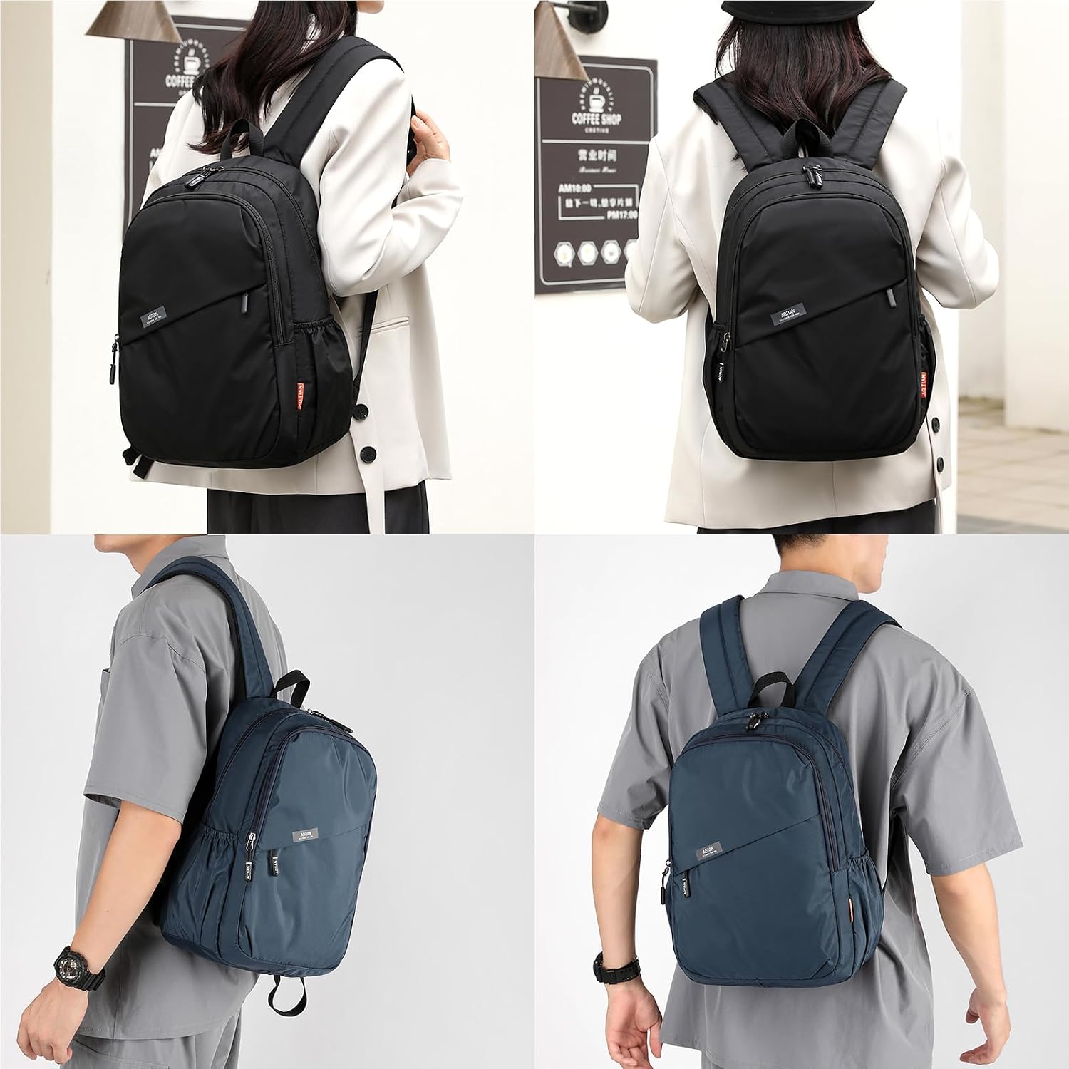 Rucsac de Voiaj 40x30x15 cm, Bagaj de Mana Avion, Laptop 14 inch