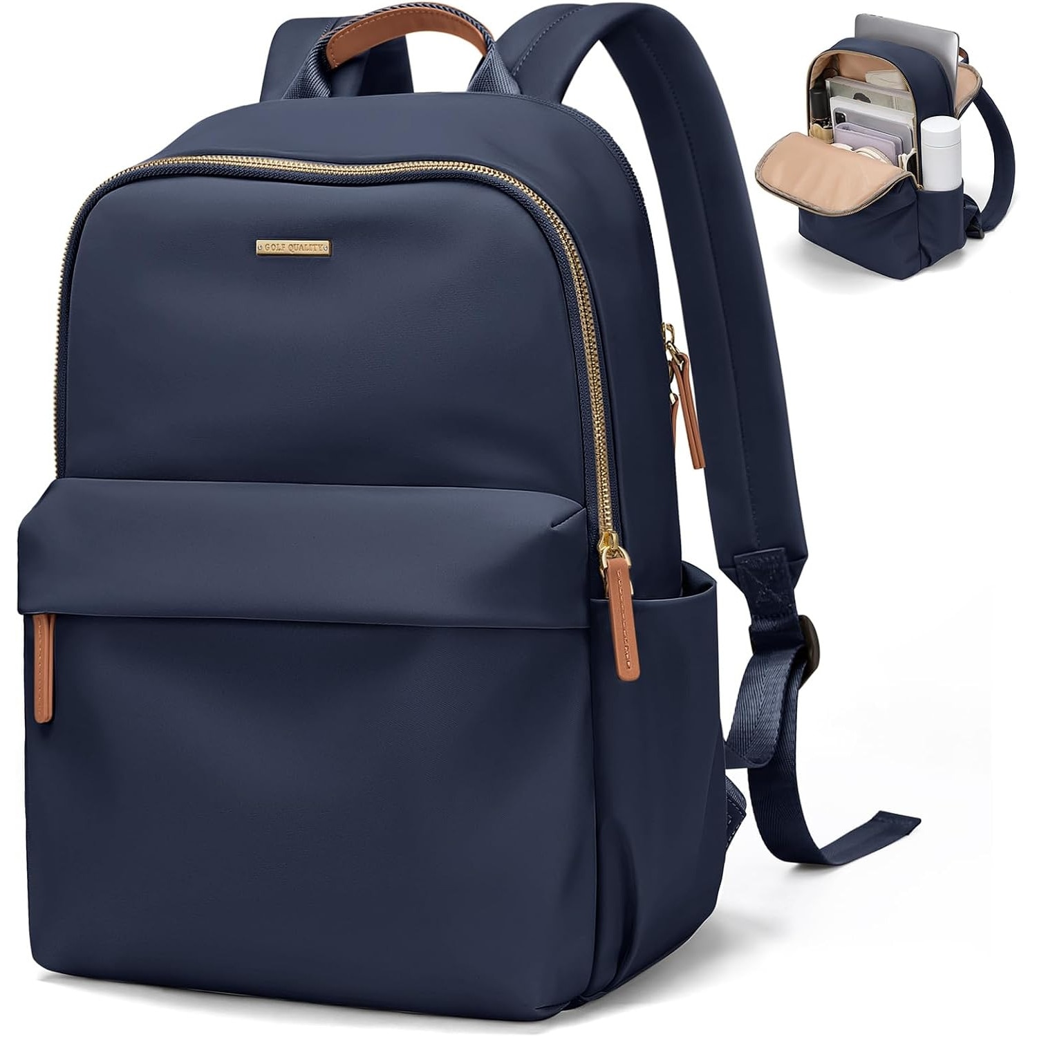 Rucsac Dama Laptop 14 Inch, Anti-furt, Business, Calatorie, Albastru Marin