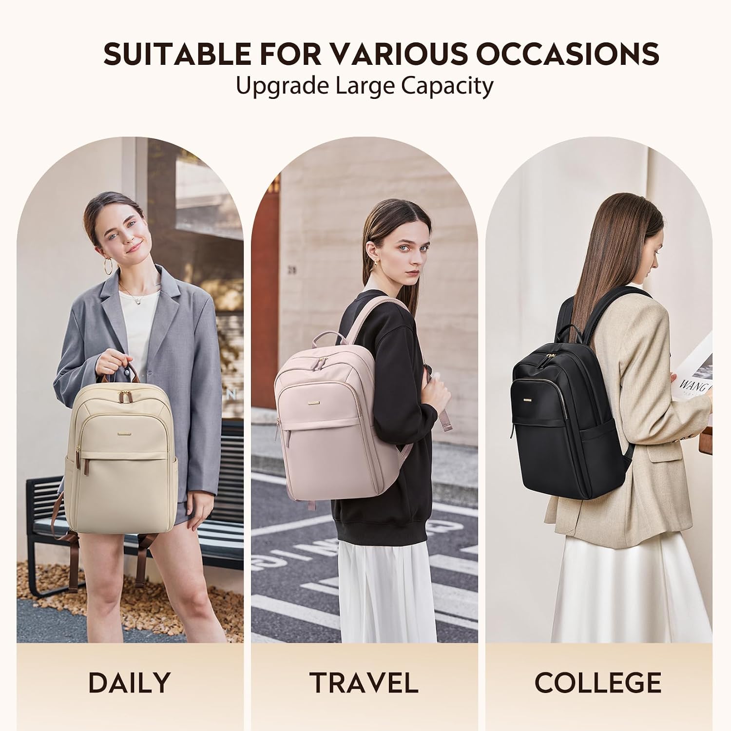 Rucsac Calatorie Femei Impermeabil 16 Inch, Business, Laptop