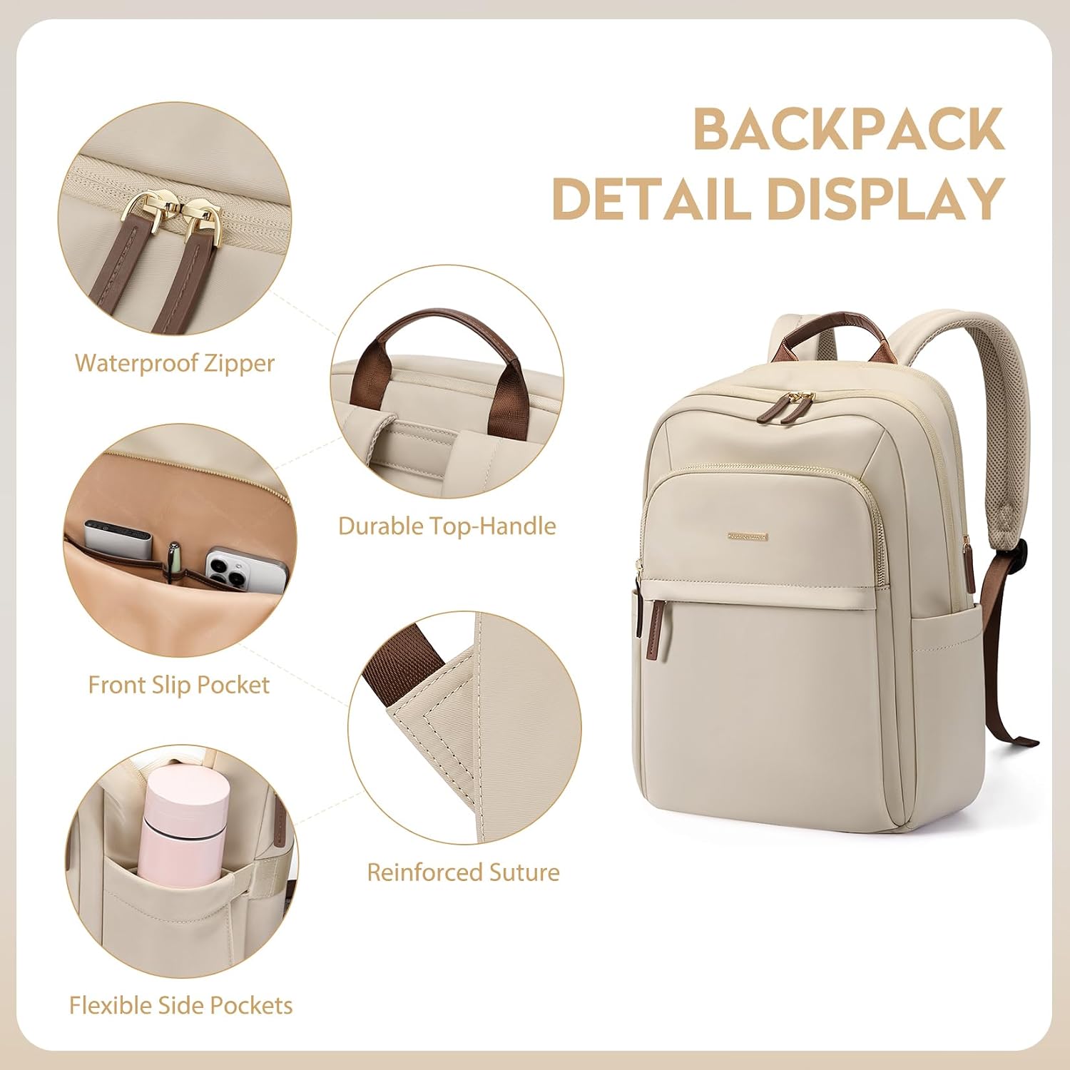 Rucsac Calatorie Femei Impermeabil 16 Inch, Business, Laptop