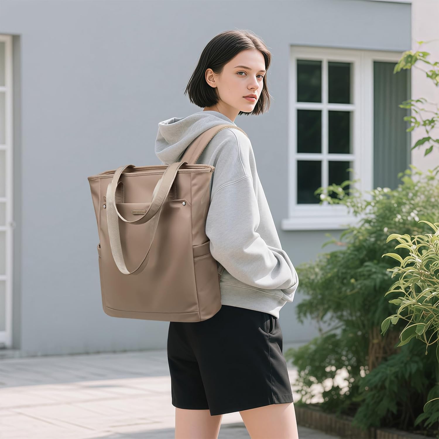 Rucsac Elegant Femei 16 Inch Laptop, Impermeabil, 2-in-1