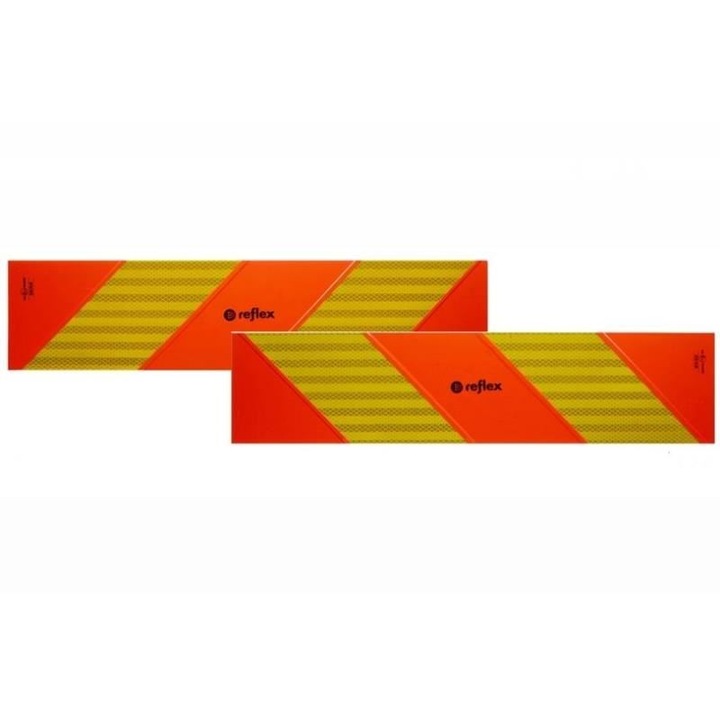 Placa reflectorizanta vehicul scurt (in dungi) 565x130mm 4001MUK Reflex