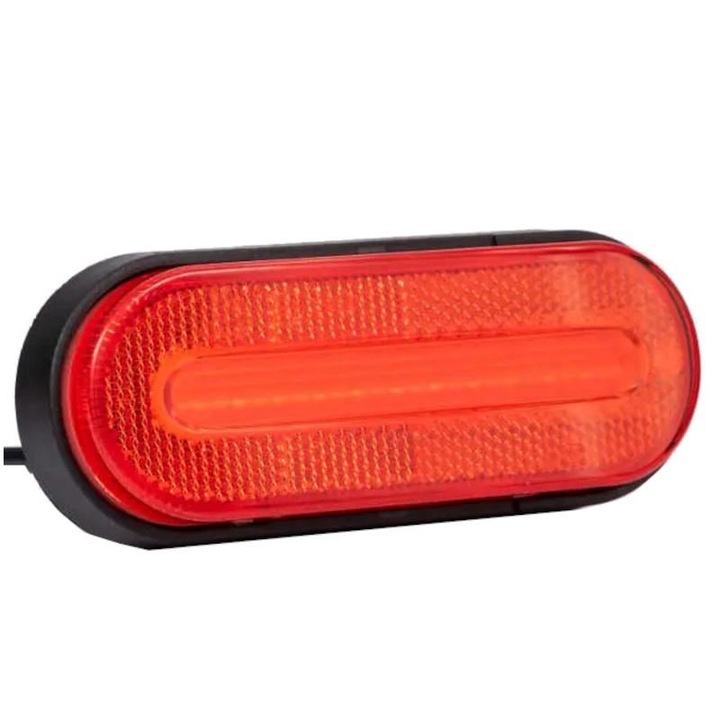 Lampa gabarit 124x51, LED, rosie, 12-36V, FT-070-C Fristom