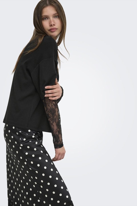 Only, Bluza cu aspect 2in1, Negru